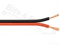 Luidsprekerdraad 2 x 0,75mm² 18AWG meeraderig - 10 meter rol zwart/rood